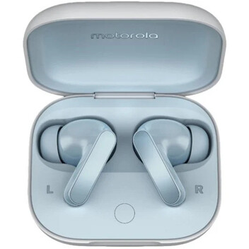 Motorola Moto Buds Illusion Blue Auriculares Inalámbricos con Estuche de Carga Azul Claro