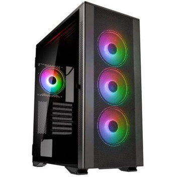 Torre PC Torre Kolink Stronghold Prism Gris ATX EATX microATX Mini-ITX Vidrio Templado 4x120mm