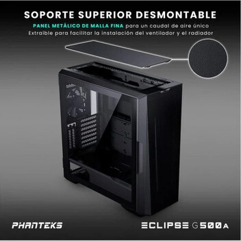 Phanteks Eclipse G500A Performance Mid Tower Cristal Templado USB 3.0 Negra Phanteks Eclipse G500A Performance Mid Tower Cristal Templado USB 3.0 Negra