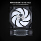 Phanteks D30 Reversed Blade Kit 3 Ventiladores Suplementarios DRGB 120mm Negros