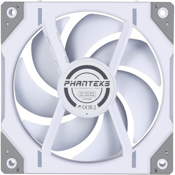 Phanteks D30-120 Single Reverse 120mm DRGB PWM Ventilador Suplementario Blanco