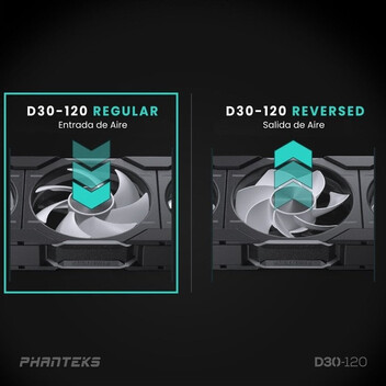 Phanteks D30 Regular Blade Kit 3 Ventiladores Suplementarios DRGB 120mm Negros Phanteks D30 Regular Blade Kit 3 Ventiladores Suplementarios DRGB 120mm Negros