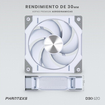 Phanteks D30 Regular Blade Kit 3 Ventiladores Suplementarios DRGB 120mm Blancos Phanteks D30 Regular Blade Kit 3 Ventiladores Suplementarios DRGB 120mm Blancos