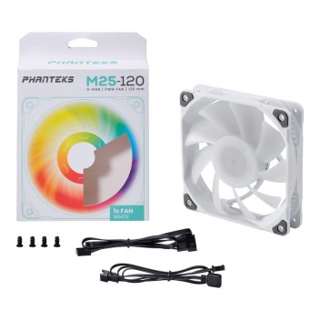Phanteks M25-120 Ventilador Suplementario DRGB 120mm Blanco Phanteks M25-120 Ventilador Suplementario DRGB 120mm Blanco