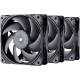 Phanteks T30-120 Kit 3 Ventiladores Suplementarios 120mm Negros