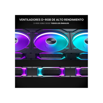 Phanteks D30-140 Single Reverse 140mm DRGB PWM Ventilador Suplementario Negro