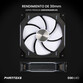 Phanteks D30 Kit 3 Ventiladores PWM 140 mm Flujo De Aire Invertido D-RGB Negro