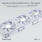 Phanteks D30 Kit 3 Ventiladores PWM 140 mm Flujo Regular D-RGB Blanco Phanteks D30 Kit 3 Ventiladores PWM 140 mm Flujo Regular D-RGB Blanco