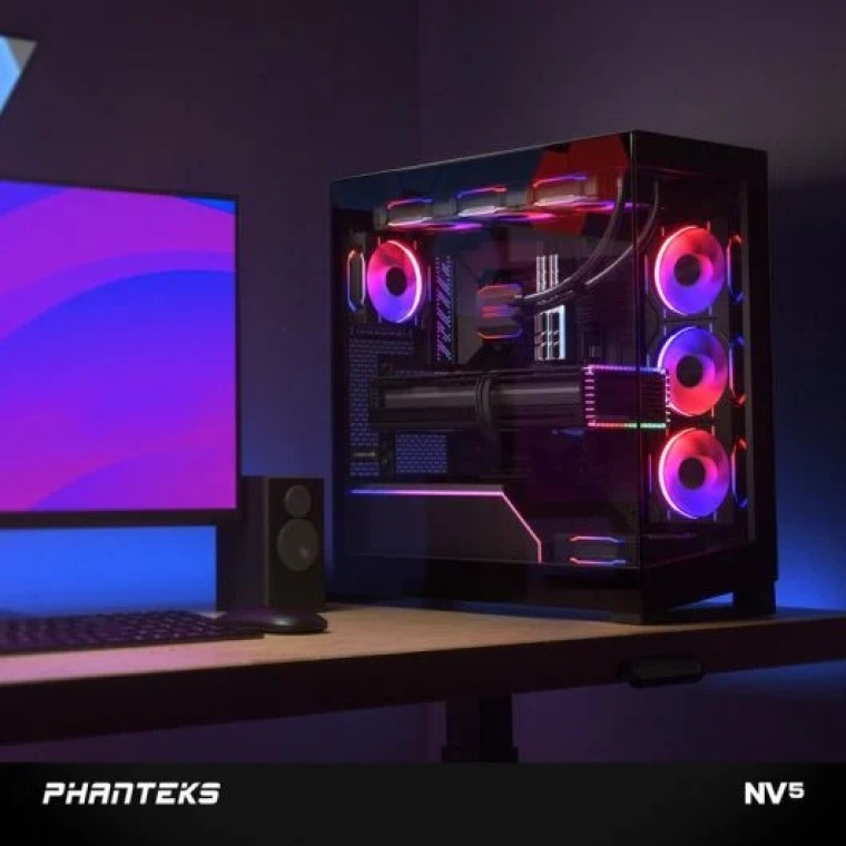 Phanteks NV Series NV5 D-RGB Full Tower Cristal Templado USB-C Negra