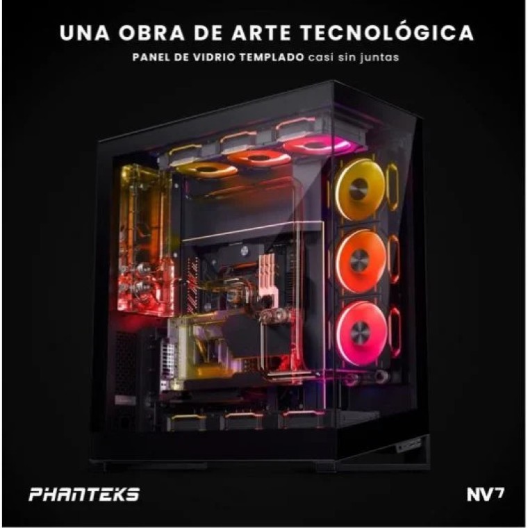 Phanteks NV Series NV7 D-RGB Full Tower Cristal Templado USB-C Negra