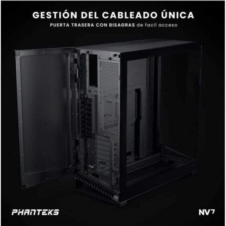 Phanteks NV Series NV7 D-RGB Full Tower Cristal Templado USB-C Negra