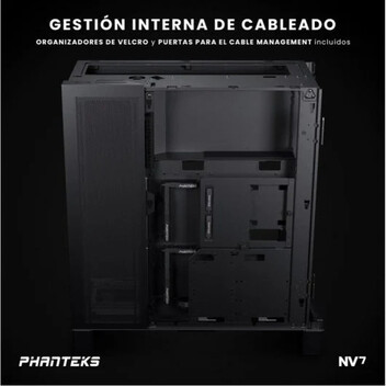 Phanteks NV Series NV7 D-RGB Full Tower Cristal Templado USB-C Negra Phanteks NV Series NV7 D-RGB Full Tower Cristal Templado USB-C Negra