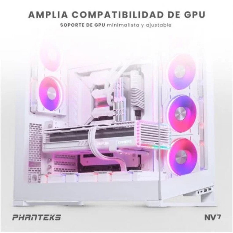 Phanteks NV Series NV7 D-RGB Full Tower Cristal Templado USB-C Blanca