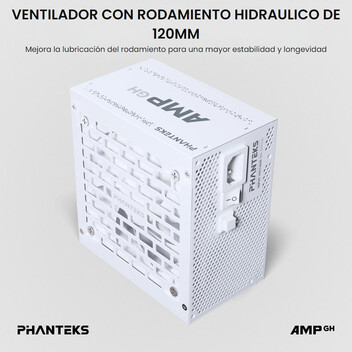 Phanteks AMP GH Fuente Alimentación 850W 80 Plus Gold Modular Blanca