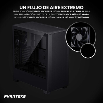 Torre PC Phanteks XT Pro Cristal Templado USB 3.0 Negra Torre PC Phanteks XT Pro Cristal Templado USB 3.0 Negra