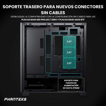 Torre PC Phanteks XT Pro Ultra Cristal Templado USB 3.2 Negra