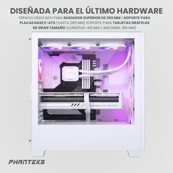 Torre PC Phanteks XT Pro Ultra Cristal Templado USB 3.2 Blanca Torre PC Phanteks XT Pro Ultra Cristal Templado USB 3.2 Blanca