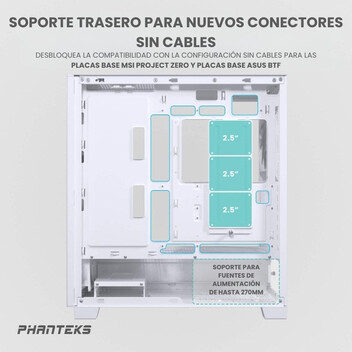 Torre PC Phanteks XT Pro Ultra Cristal Templado USB 3.2 Blanca Torre PC Phanteks XT Pro Ultra Cristal Templado USB 3.2 Blanca