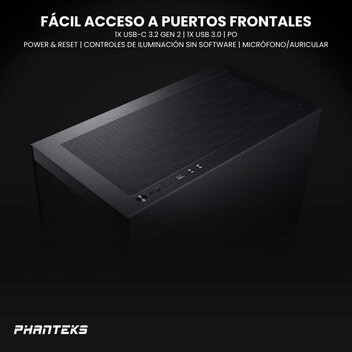 Torre PC Phanteks XT View Cristal Templado USB 3.0 Negra