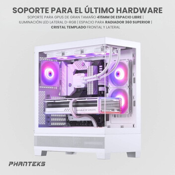 Torre PC Phanteks XT View Cristal Templado USB 3.0 Blanca Torre PC Phanteks XT View Cristal Templado USB 3.0 Blanca