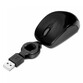 Phoenix Mini Ratón Óptico USB Retráctil 800DPI Negro