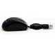 Phoenix Mini Ratón Óptico USB Retráctil 800DPI Negro