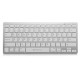 Phoenix PHBTKEYBOARDW Teclado Inalámbrico Ultra Fino Plata