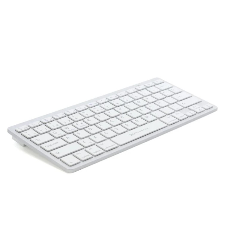 Phoenix PHBTKEYBOARDW Teclado Inalámbrico Ultra Fino Plata