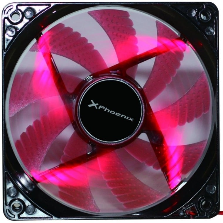 Phoenix PHCOOLERFAN12LED Ventilador Suplementario 120mm Rojo