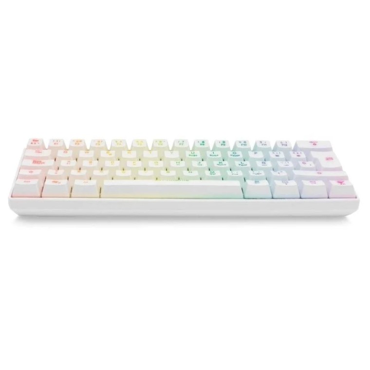 Phoenix Mirage Teclado Mecánico Gaming RGB Blanco Switch Marrón