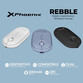Phoenix Rebble Ratón Óptico Inalámbrico 1600 DPI Azul
