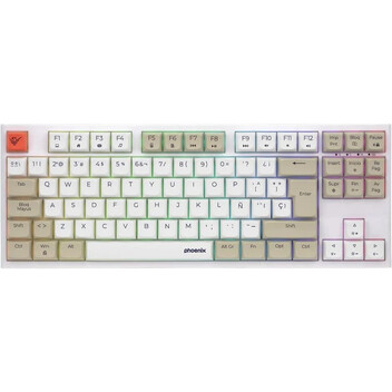 Phoenix Royal Teclado Mecánico Gaming RGB Switch Outemu Brown Blanco/Beige Phoenix Royal Teclado Mecánico Gaming RGB Switch Outemu Brown Blanco/Beige