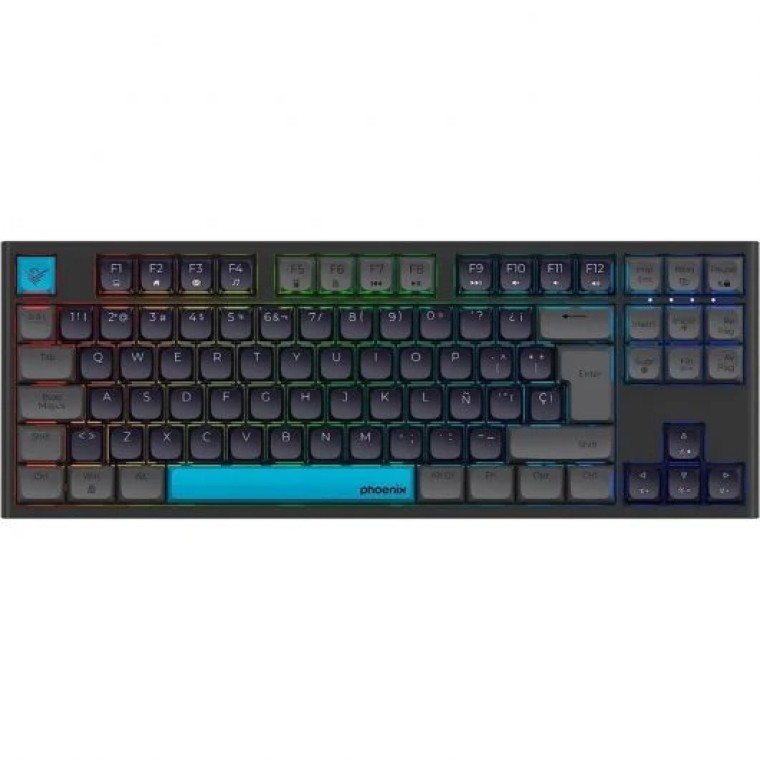 Phoenix Royal Teclado Mecánico Gaming RGB Switch Outemu Brown Negro/Gris