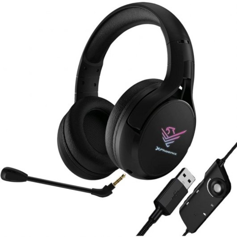 Phoenix Spectrum Auriculares Gaming 7.1 Negros