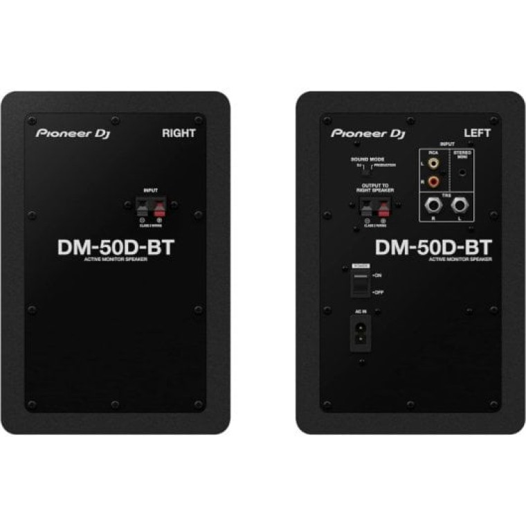 Pioneer DJ DM-50D-BT Altavoces de Monitor de 5'' con Bluetooth Negros