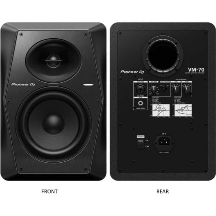 Pioneer DJ VM-70 Altavoz Monitor Activo 7'' Negro