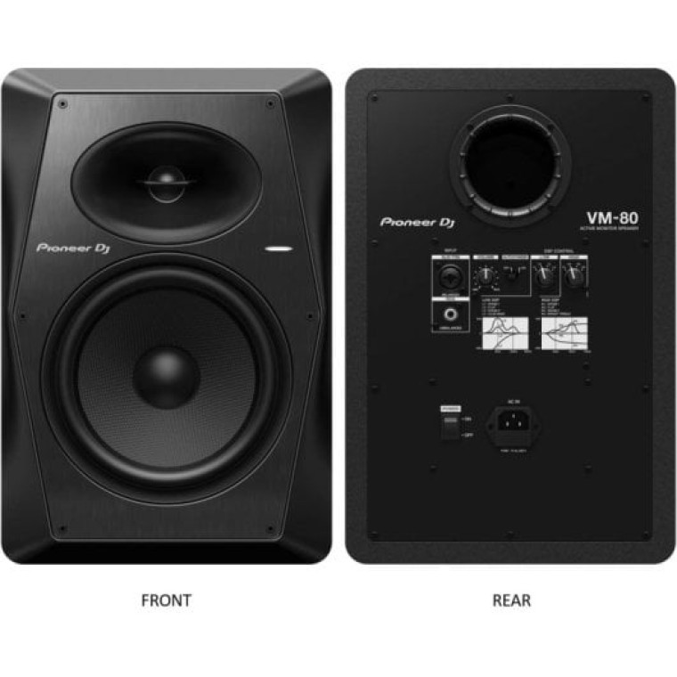 Pioneer DJ VM-80 Altavoz Monitor Activo 8'' Negro