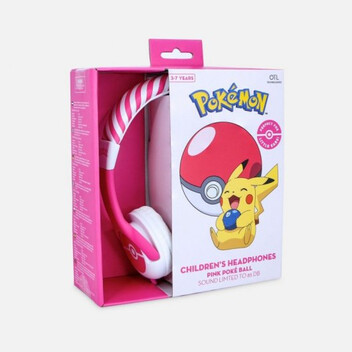 OTL Technologies Auriculares Infantiles Pokémon Pokeball Rosa OTL Technologies Auriculares Infantiles Pokémon Pokeball Rosa