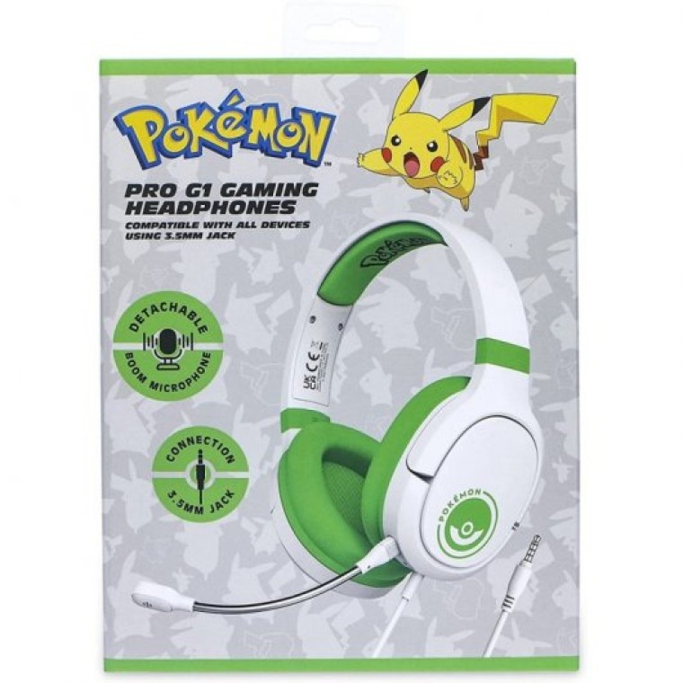 OTL Technologies Pro G1 Pokémon Auriculares Gaming Verde/Blanco