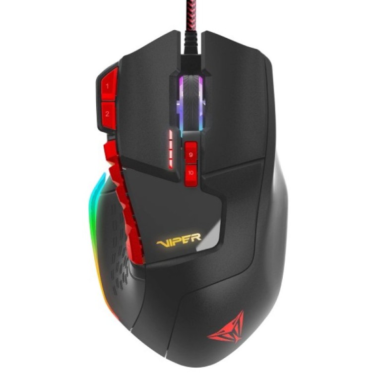 Patriot Viper V570 Ratón Gaming RGB 12000DPI Negro/Rojo