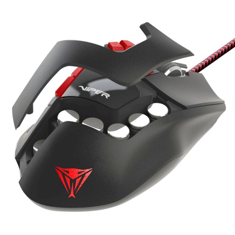 Patriot Viper V570 Ratón Gaming RGB 12000DPI Negro/Rojo