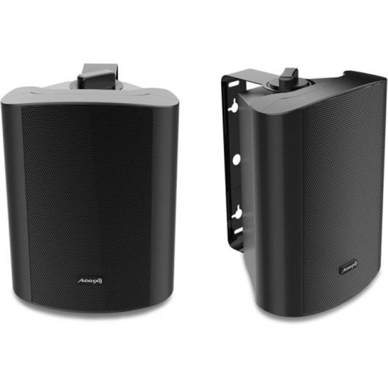 Audibax Pícolo PR-52 Pareja de Altavoces con Soporte de Pared 100W Negros