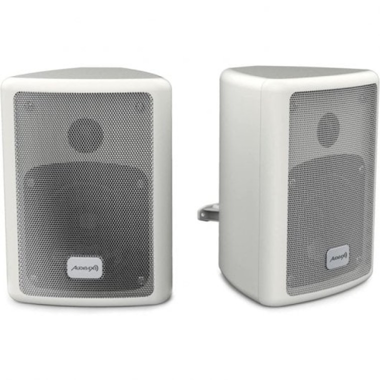 Audibax Pícolo PR-41W Pareja de Altavoces Estantería HiFi y Sonorización con Soporte de Pared 75W Bl