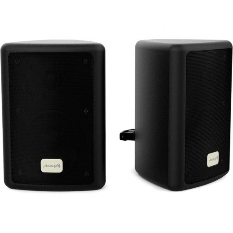 Audibax Pícolo PR-41 Pareja de Altavoces Estantería HiFi y Sonorización con Soporte de Pared 75W Neg