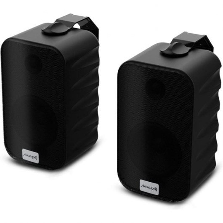 Audibax PR-42T Pareja de Altavoces con Soporte de Pared 2 Vías 4" 75W Negros