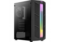 Aerocool Prime Cristal Templado USB 3.1 RGB Negra
