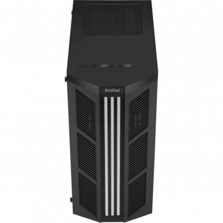 Aerocool Prime Cristal Templado USB 3.1 RGB Negra