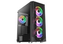 Torre PC Aerocool PRISMBKV3 ARGB Cristal Templado USB 3.0 Negro Torre PC Aerocool PRISMBKV3 ARGB Cristal Templado USB 3.0 Negro