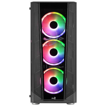 Torre PC Aerocool PRISMBKV3 ARGB Cristal Templado USB 3.0 Negro Torre PC Aerocool PRISMBKV3 ARGB Cristal Templado USB 3.0 Negro