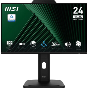 Monitor MSI Pro MP242PMG 23.8" IPS FullHD 120Hz Altavoces y Cámara USB HDMI DisplayPort Ergonomía